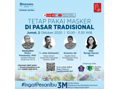 Tetap Pakai Masker di Pasar Tradisional