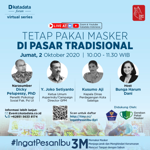 Tetap Pakai Masker di Pasar Tradisional