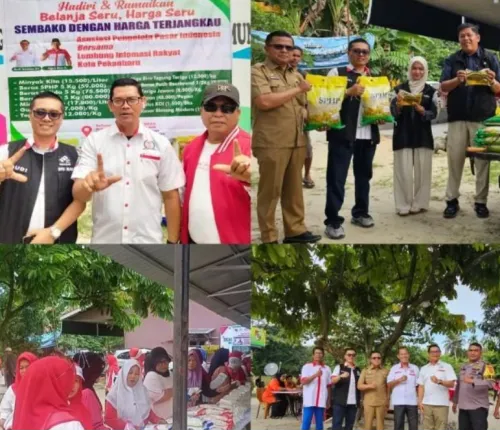 DPD ASPARINDO Riau gelar Pasar Murah di Kelurahan Sialangmunggu Pekanbaru