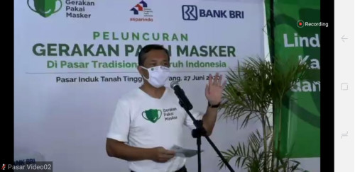 Gerakan Pakai Masker (GPM) di Pasar Rakyat