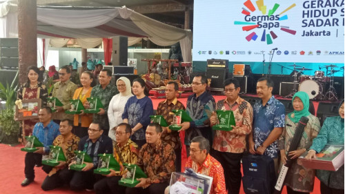 GERAKAN MASYARAKAT SADAR PANGAN AMAN (GERMAS SAPA) & PENYERAHAN SIMBOLIS ALAT TEST KIT OLEH BPOM KE ASPARINDO