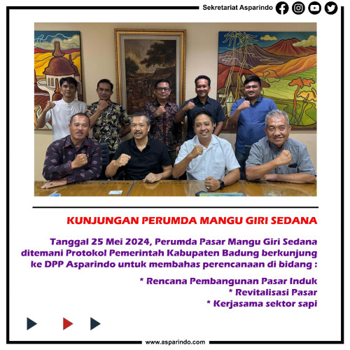 KUNJUNGAN PERUMDA PASAR MANGU GIRI SEDANA