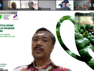 Webinar Acara Gerakan Pakai Masker di Seluruh Pasar di Indonesia
