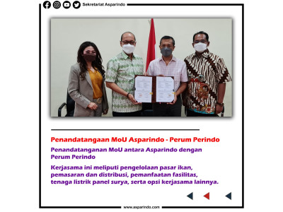 Penandatanganan MoU antara Perum Perindo dengan Asparindo