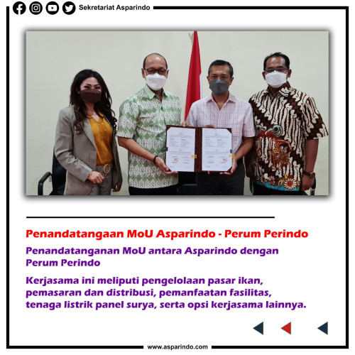 Penandatanganan MoU antara Perum Perindo dengan Asparindo