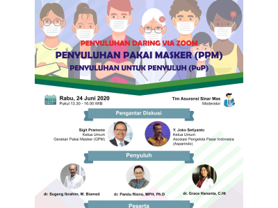 Gerakan Pakai Masker (GPM) di Pasar Rakyat - Penyuluhan untuk Penyuluh wilayah Jabodetabek