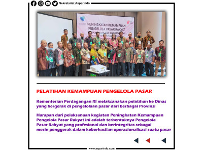 PELATIHAN KEMAMPUAN PENGELOLA PASAR RAKYAT