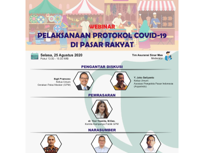 Webinar Pelaksanaan Protokol Covid di Pasar Rakyat
