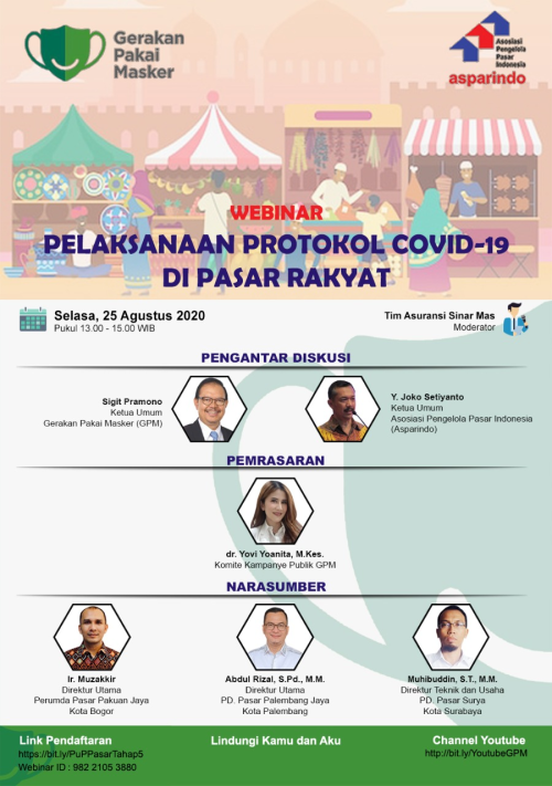 Webinar Pelaksanaan Protokol Covid di Pasar Rakyat