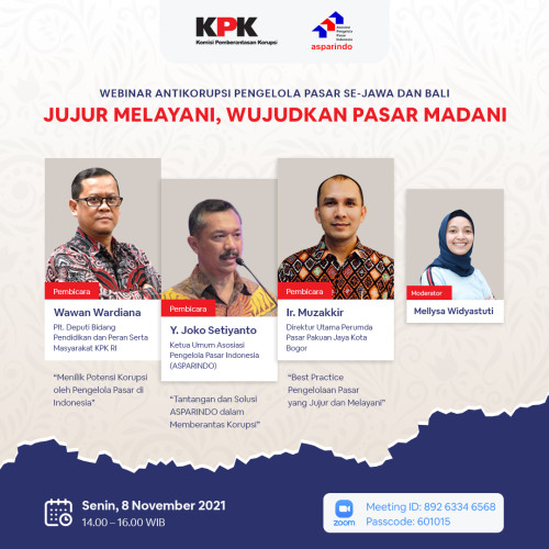 Kampanye Antikorupsi di Pasar bersama KPK - Asparindo