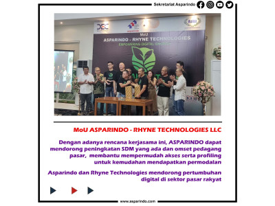 MoU ASPARINDO dengan RHYNE TECHNOLOGIES LLC